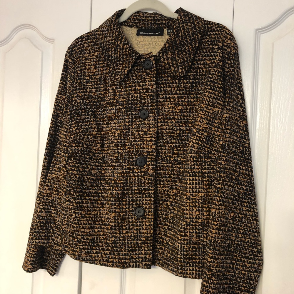 Lightweight Black and Tan Blazer 18w